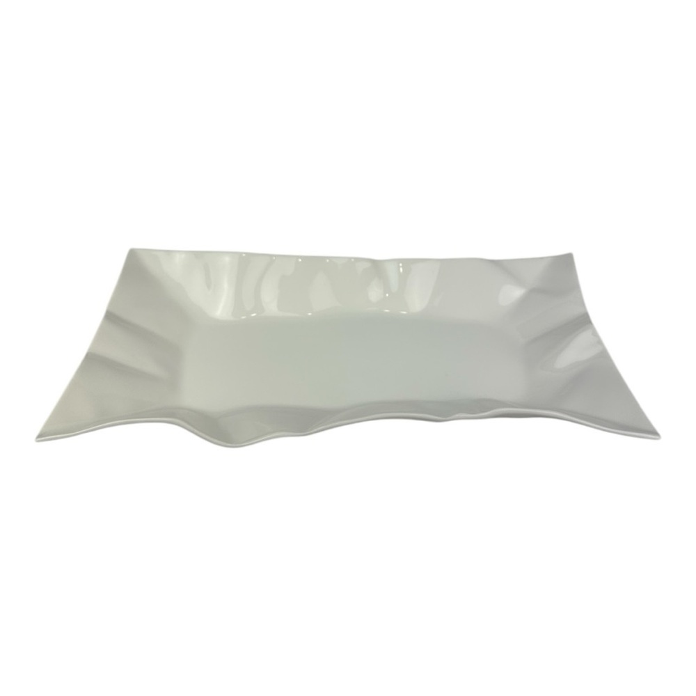 Dudson Fine China Wavy White Rectangular Serving Platter Rare